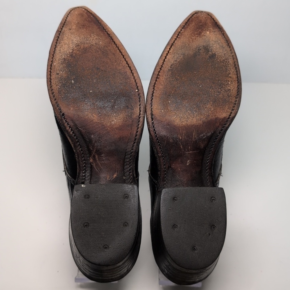 Nocona vintage Lizard Leather Women's Bootie slip on ankle boots Size 6 - Picture 11 of 16